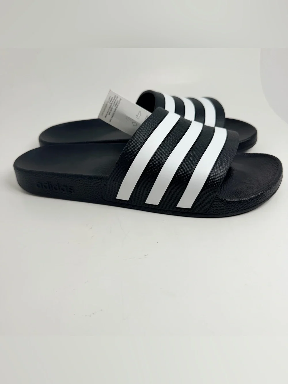 adidas Black & White Adilette Slide Sandals